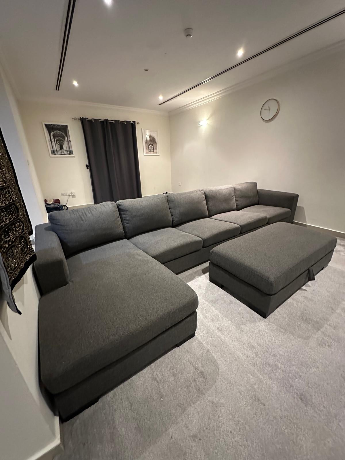 5 Seater Chaise Lounge sofa with storage - Image 1