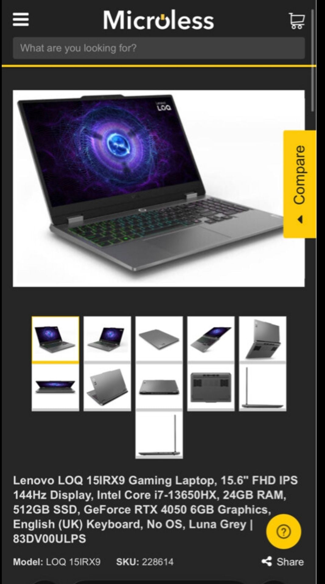  Gaming Laptops Lenovo LOQ 15IRX9 (with free Lenovo bag) - Image 2