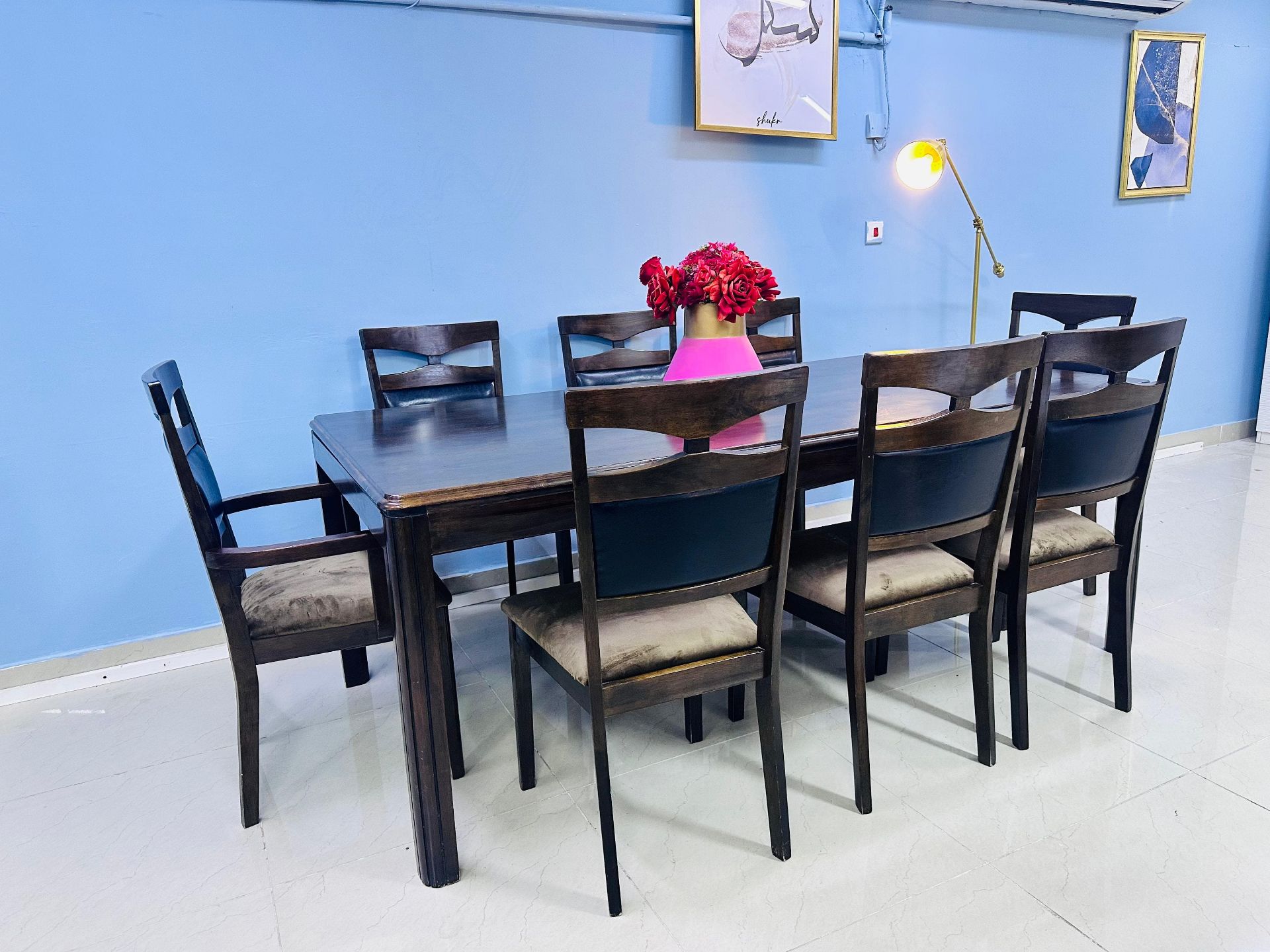 💥Like new condition Homecenter brand 8 chair dining table for sell - Image 9