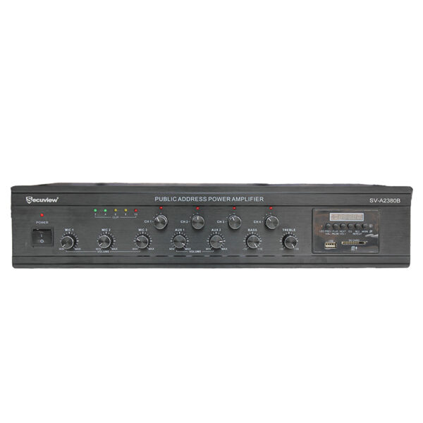 Secuview 380W Public Address Power Amplifier With 3 Mics - Image 5