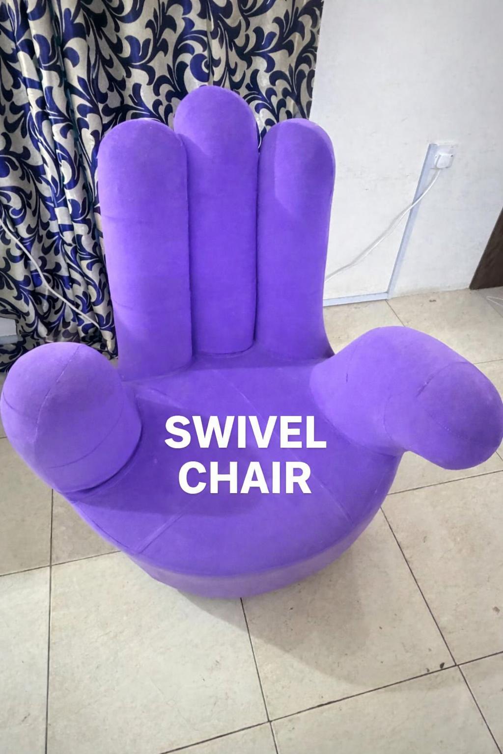 Hand  Shape Swivel sofa Chair - Image 4