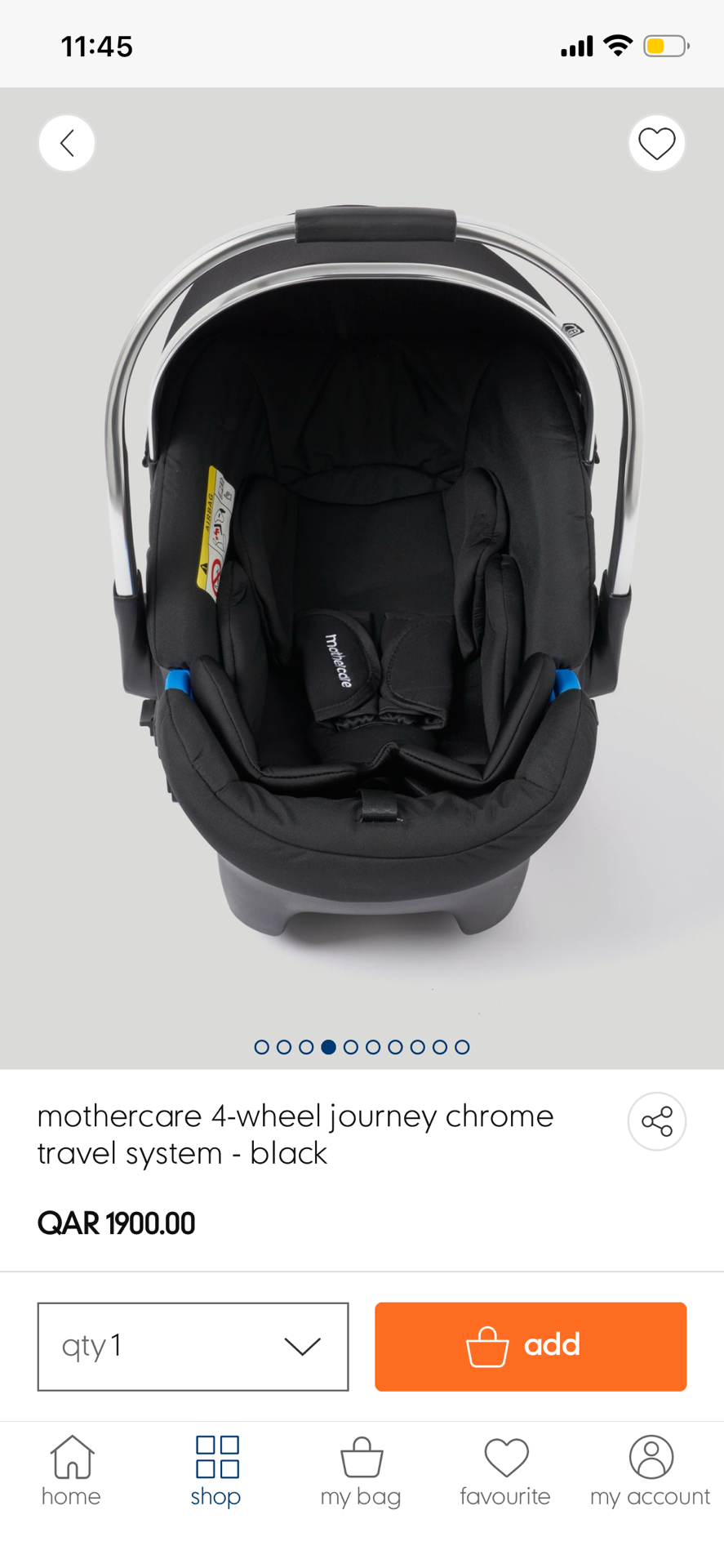 Car seat and stroller set mothercare - Image 9