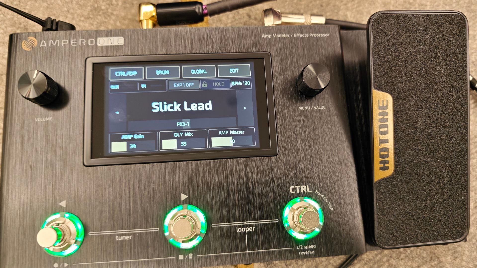 Guitar and Effects Pedal - Image 2