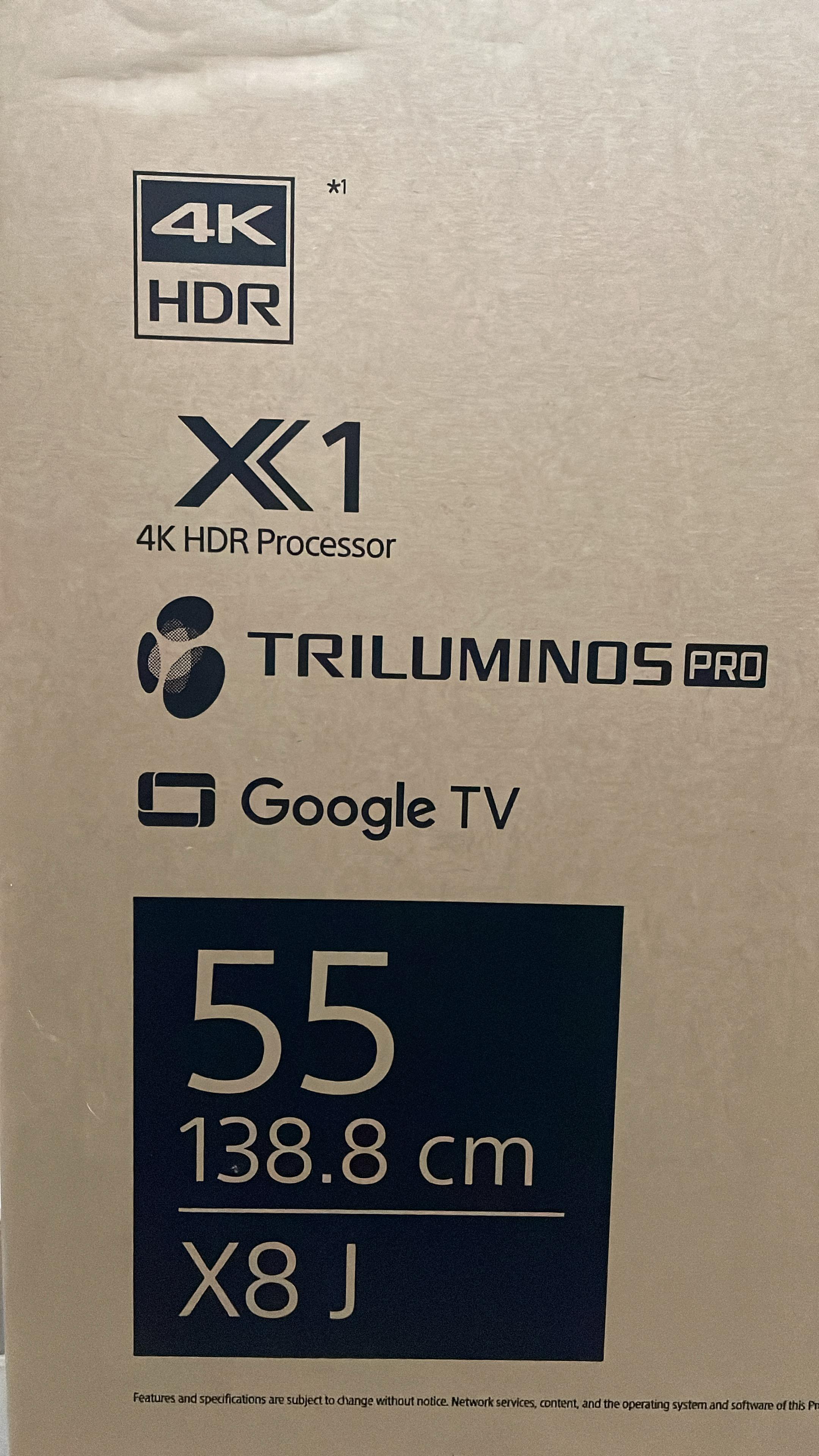 55” SONY Bravia Google TV 4K HDR TV - Image 2
