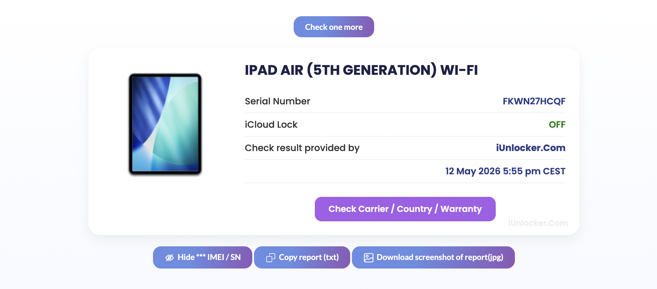 iPad Air 5 (M1) - iCloud OFF - Clean Motherboard/Parts - Image 2