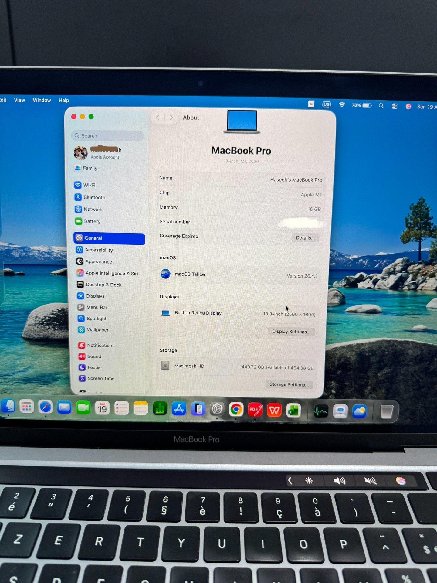 MacBook Pro M1 13inch 16GB Ram 512GB SSD - Image 8