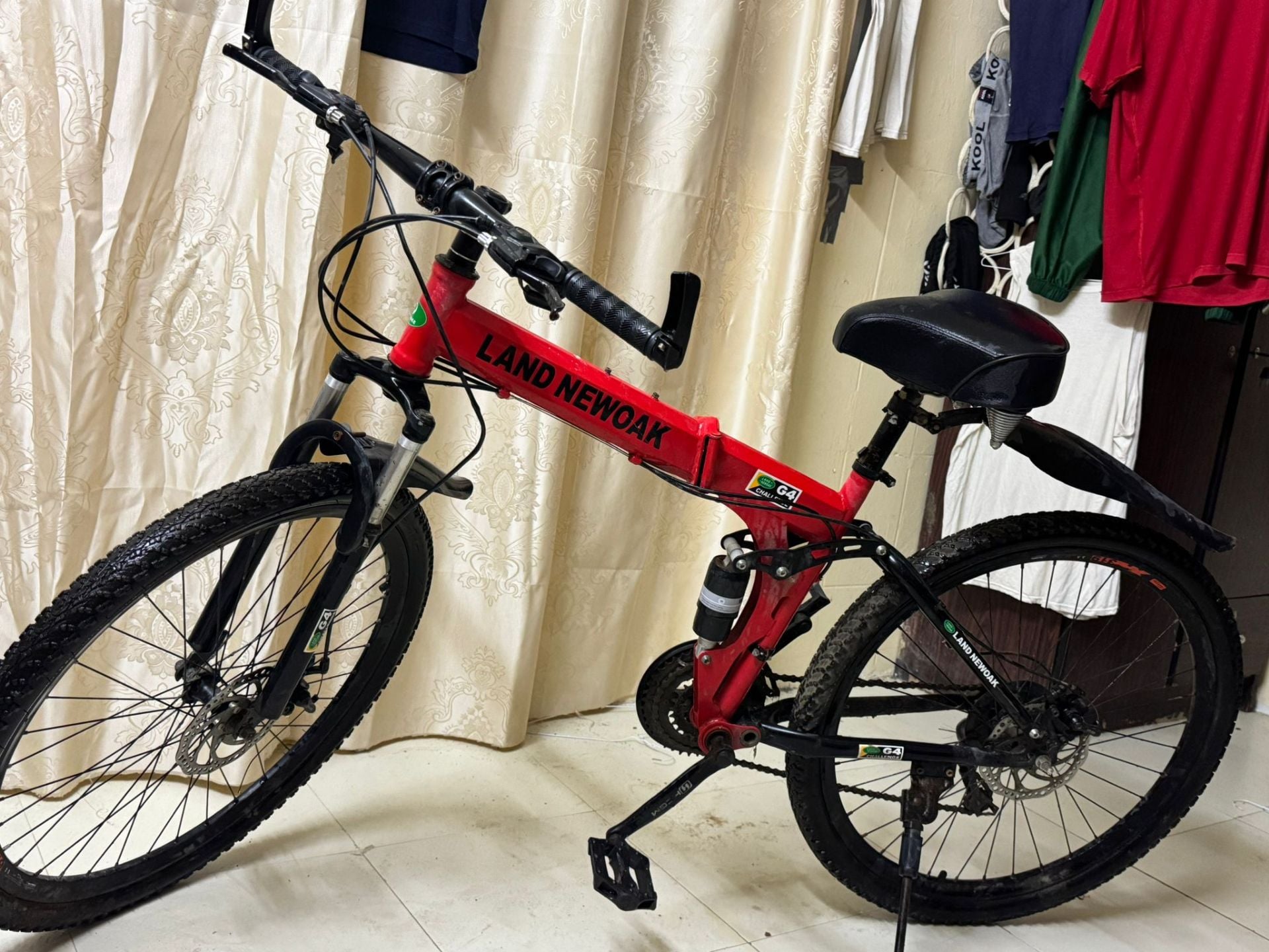 G4 Challenge Folding Mountain Bike - 26 inch, Dual Suspension - Image 2