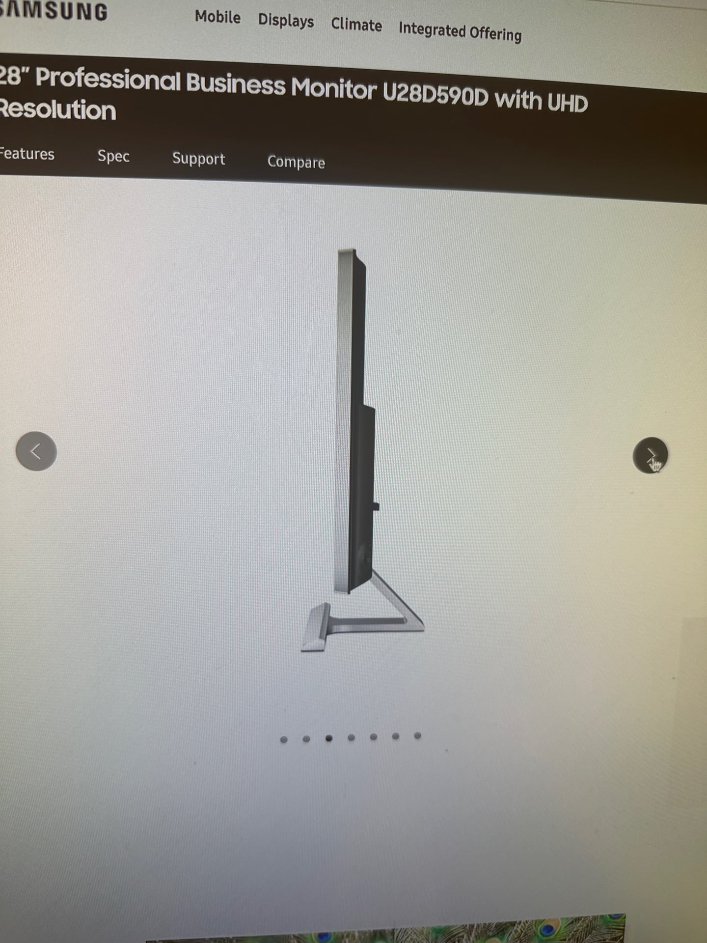 28 inch UHD/4k Samsung Monitor - Image 4