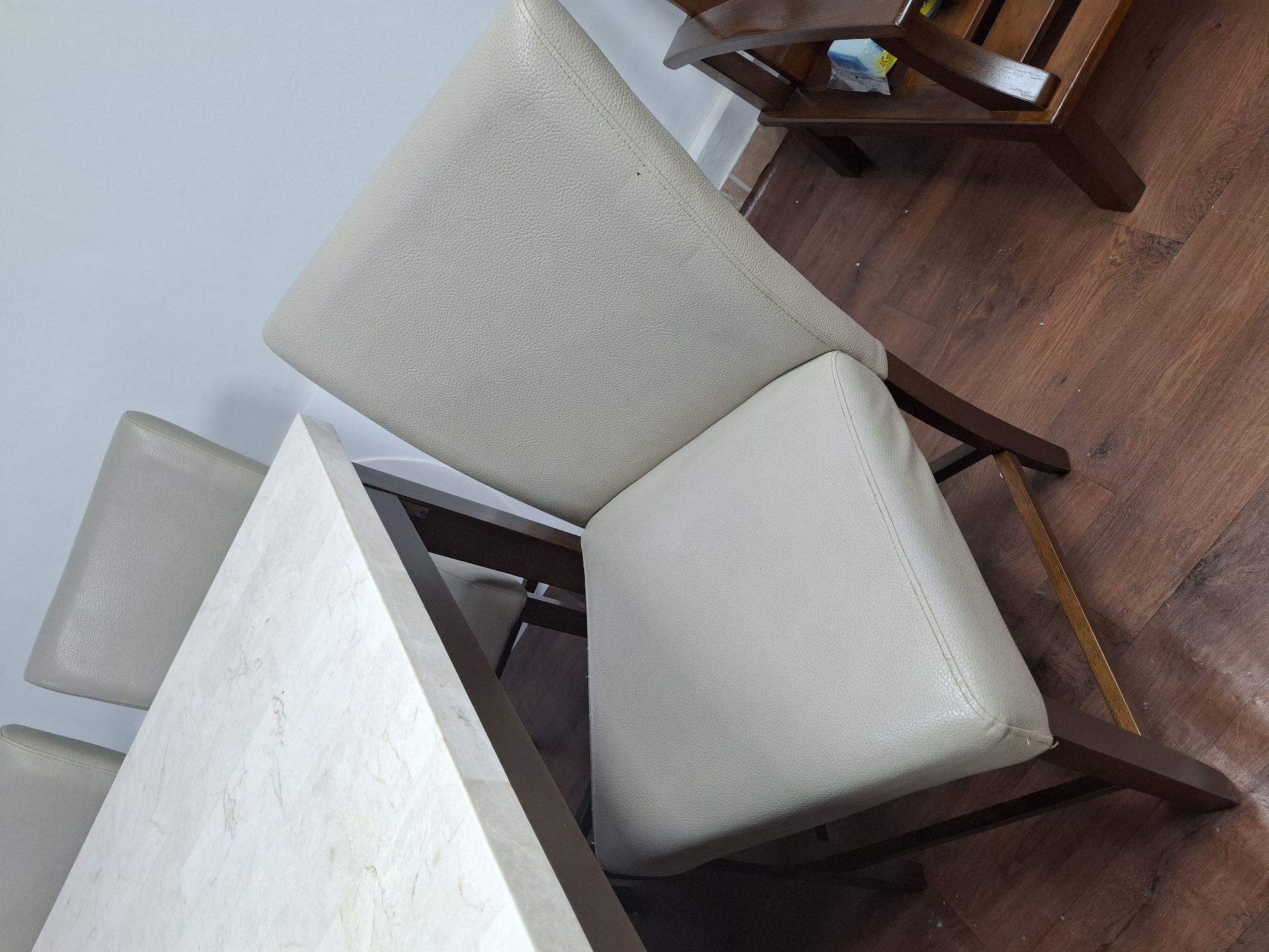 8-Seater Marble Top High Dining table  - Image 2