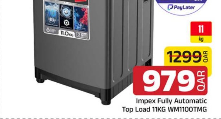 Impex Fully Automatic Top Load 11KG WM1100TMG