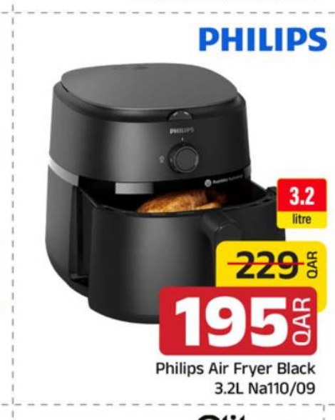 Philips Air Fryer Black 3.2L Na110/09