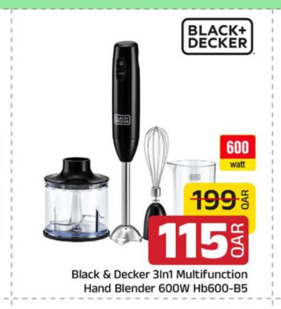 Black & Decker 3In1 Multifunction Hand Blender 600W Hb600-B5