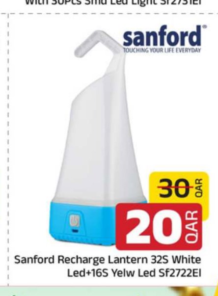Sanford Recharge Lantern 32S White Led+16S Yelw Led Sf2722EI