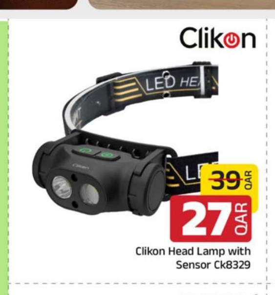 Clikon Head Lamp with Sensor Ck8329