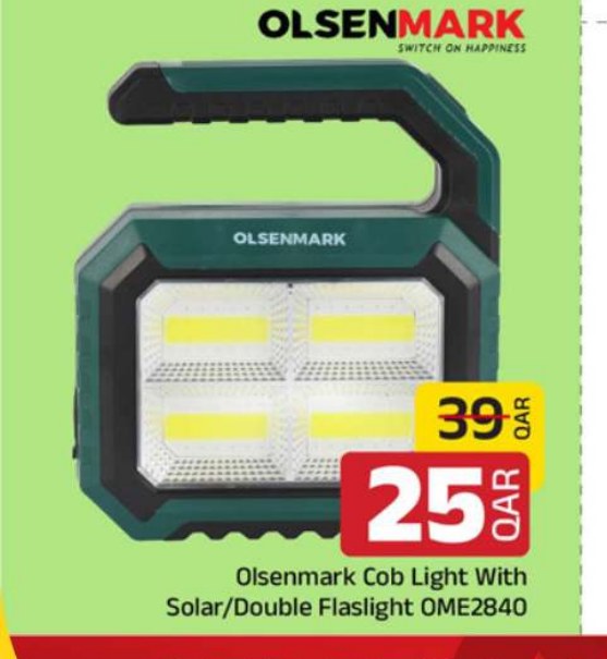 Olsenmark Cob Light With Solar/Double Flaslight OME2840