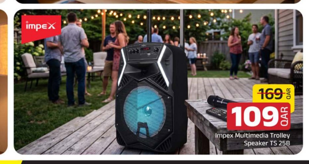 Impex Multimedia Trolley Speaker TS 25B