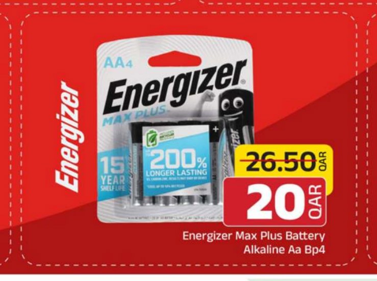 Energizer Max Plus Battery Alkaline Aa Bp4