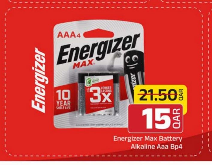 Energizer Max Battery Alkaline Aaa Bp4