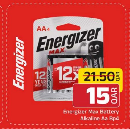 Energizer Max Battery Alkaline Aa Bp4