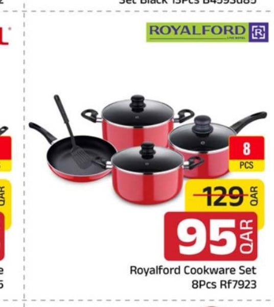 Royalford Cookware Set 8Pcs RF7923