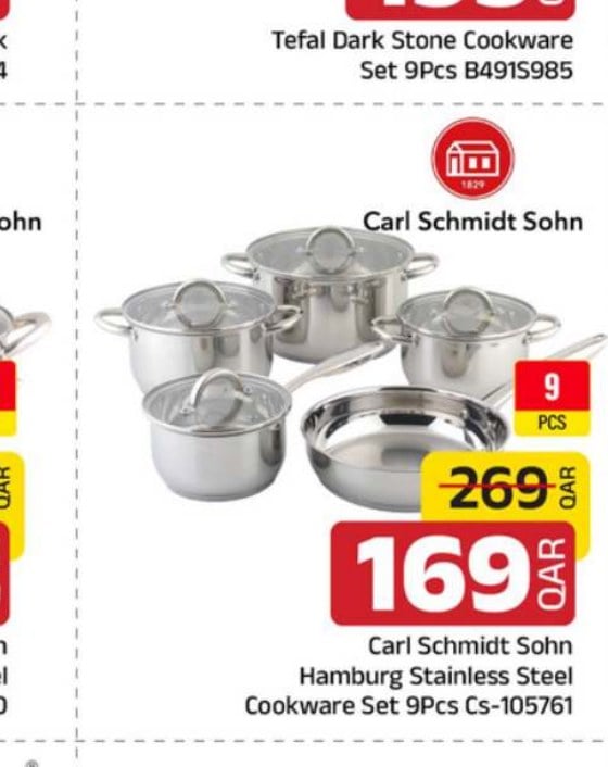 Carl Schmidt Sohn Hamburg Stainless Steel Cookware Set 9Pcs Cs-105761
