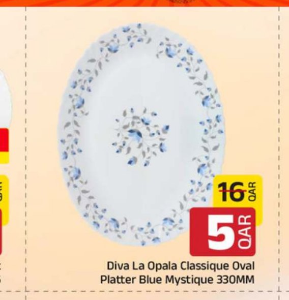 Diva La Opala Classique Oval Platter Blue Mystique 330MM