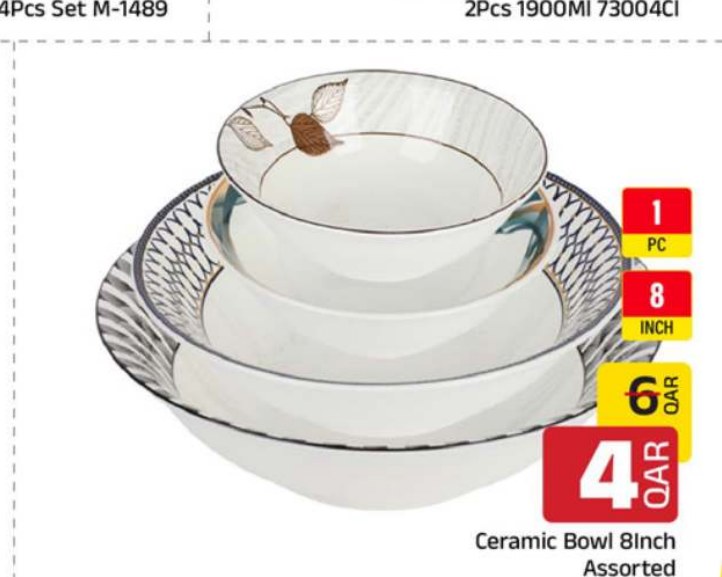 Ceramic Bowl 8Inch Assorted
