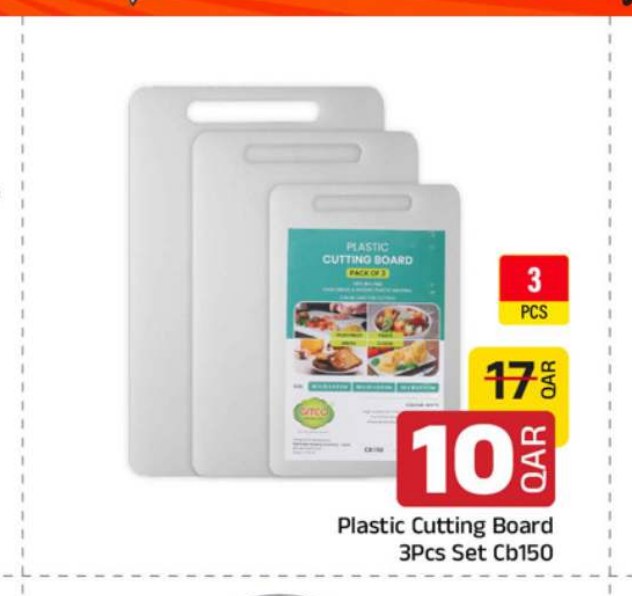 Plastic Cutting Board 3Pcs Set Cb150