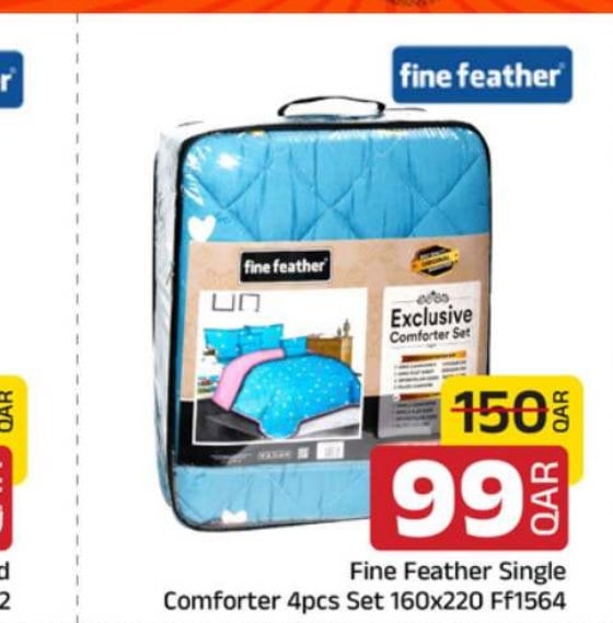 Fine Feather Single Comforter 4pcs Set 160x220 Ff1564