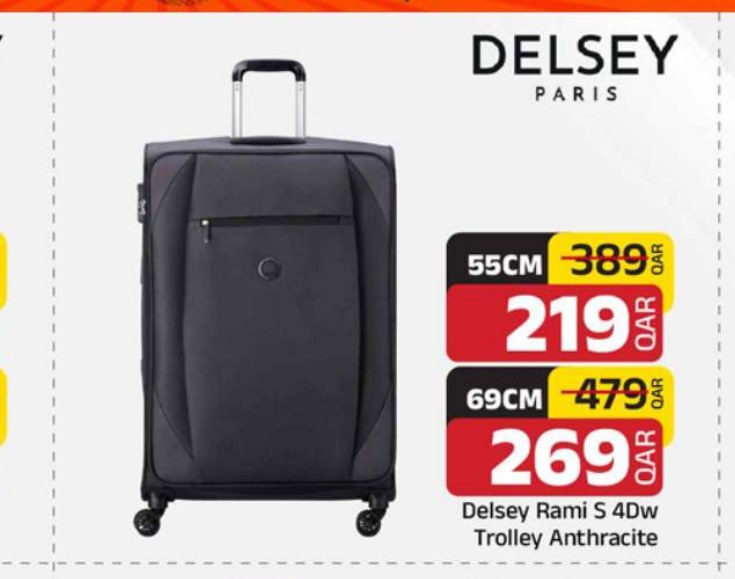 Delsey Rami S 4Dw Trolley Anthracite 55CM