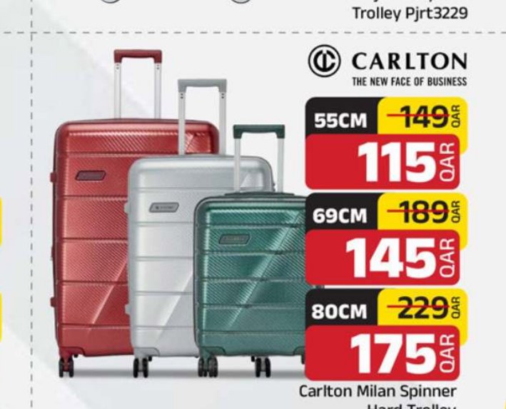 Carlton Milan Spinner Hard Trolley 80CM