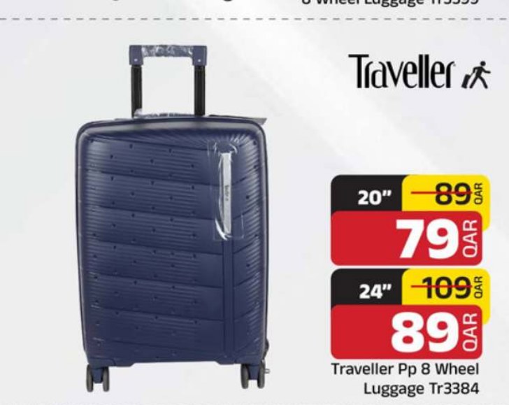 Traveller Pp 8 Wheel Luggage Tr3384 20"