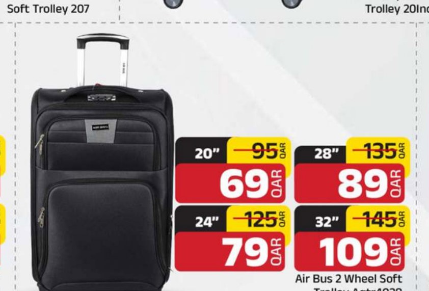 Air Bus 2 Wheel Soft Trolley Aqtr4038 28"