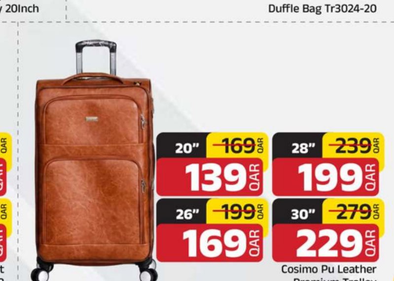 Cosimo Pu Leather Premium Trolley 30"