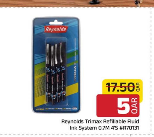 Reynolds Trimax Refillable Fluid Ink System 0.7M 4'S #R70131