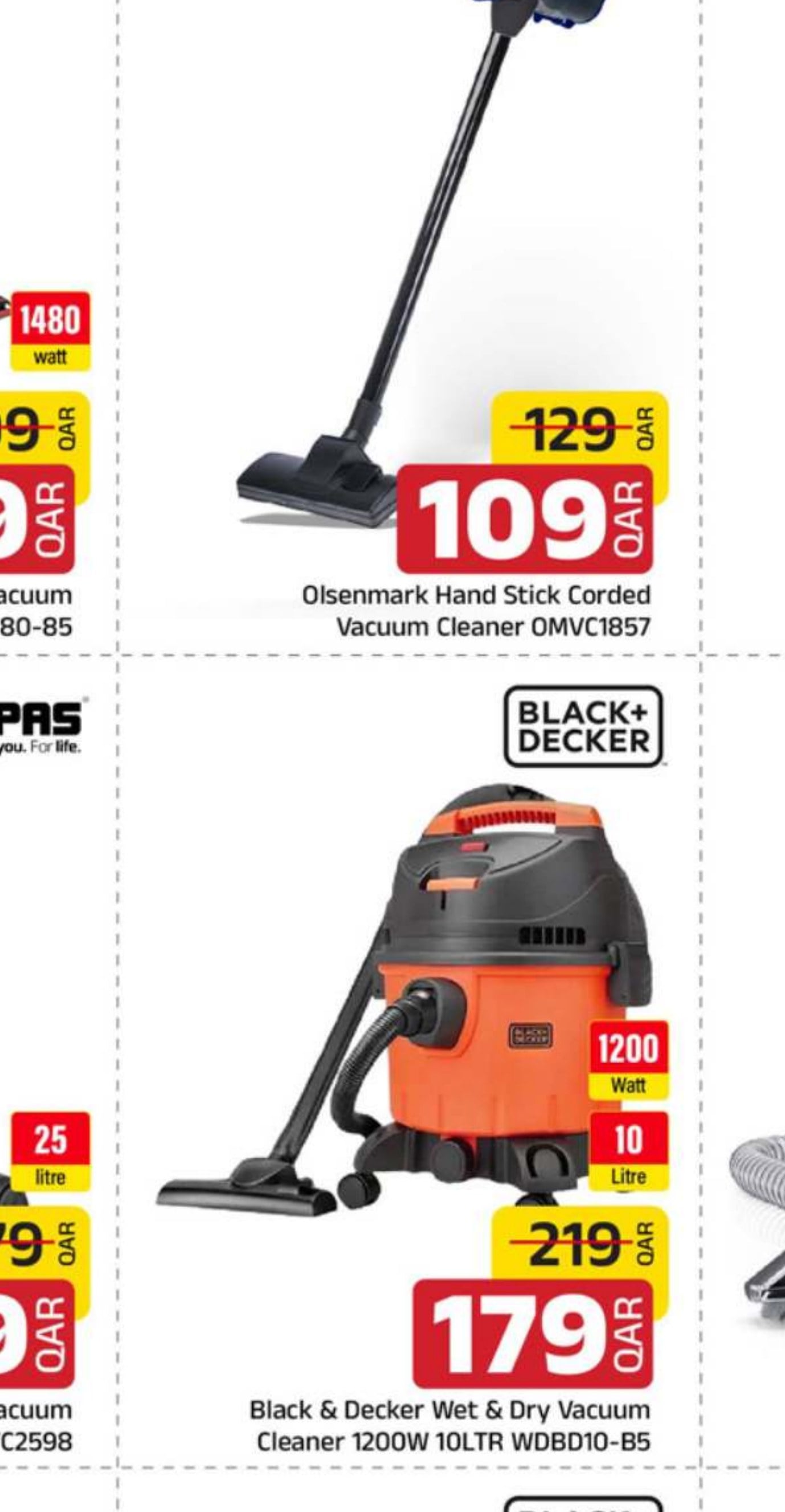 Black & Decker Wet & Dry Vacuum Cleaner 1200W 10LTR WDBD10-B5
