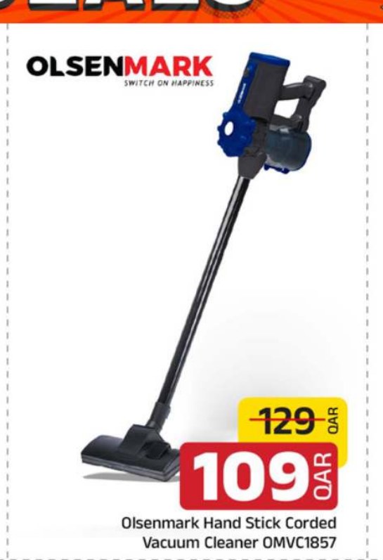 Olsenmark Hand Stick Corded Vacuum Cleaner OMVC1857