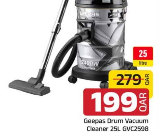 Geepas Drum Vacuum Cleaner 25L GVC2598