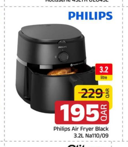 Philips Air Fryer Black 3.2L Na110/09