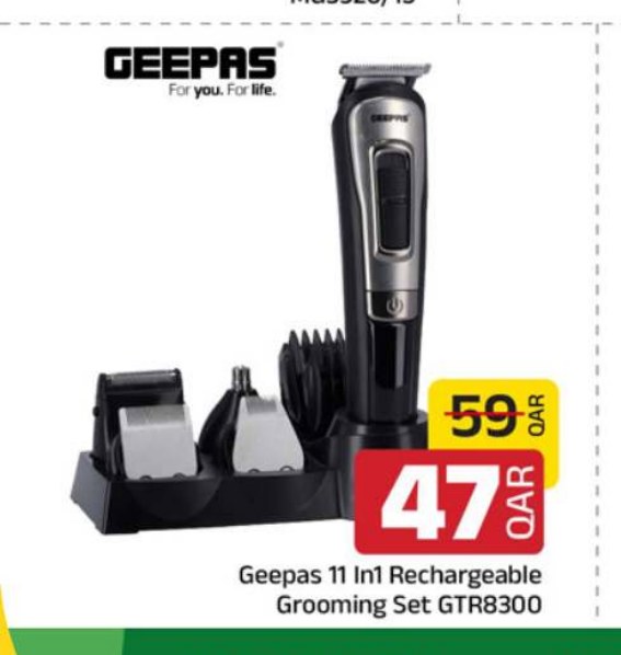 Geepas 11 In1 Rechargeable Grooming Set GTR8300