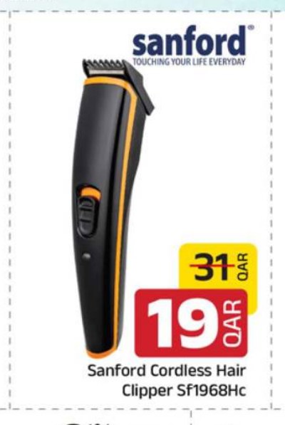 Sanford Cordless Hair Clipper Sf1968Hc