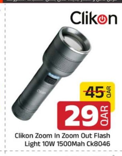 Clikon Zoom In Zoom Out Flash Light 10W 1500Mah Ck8046