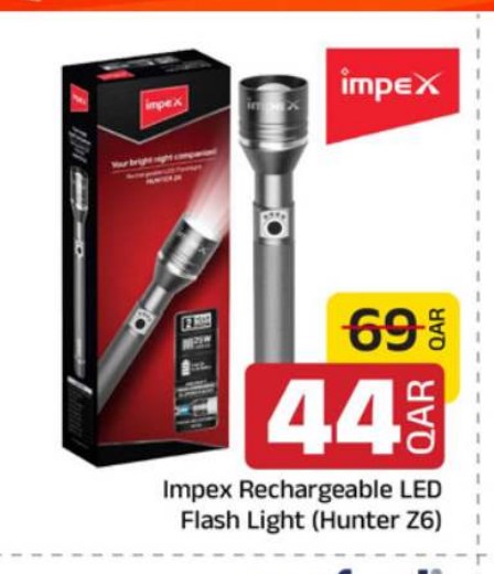 Impex Rechargeable LED Flash Light (Hunter Z6)