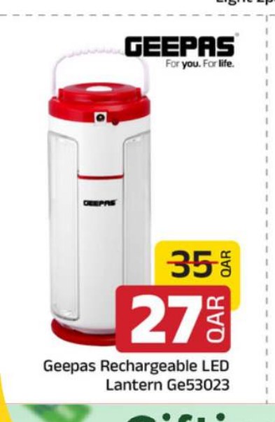 Geepas Rechargeable LED Lantern Ge53023