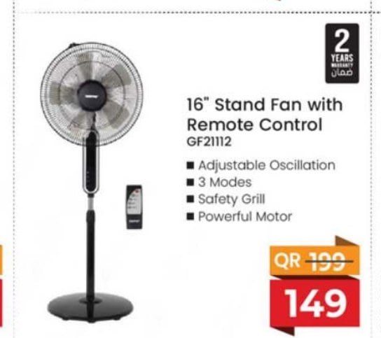 16" Stand Fan with Remote Control GF21112