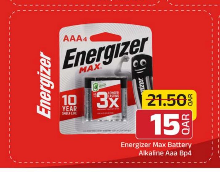 Energizer Max Battery Alkaline Aaa Bp4