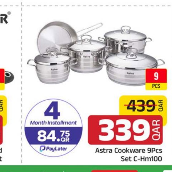 Astra Cookware 9Pcs Set C-Hm100