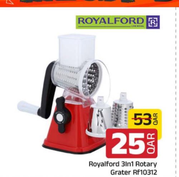 Royalford 3In1 Rotary Grater Rf10312