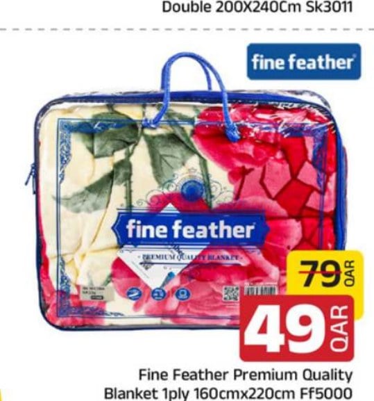 Fine Feather Premium Quality Blanket 1ply 160cmx220cm Ff5000