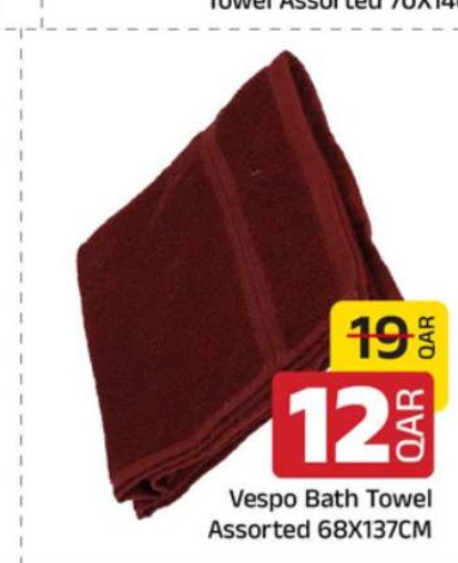 Vespo Bath Towel Assorted 68X137CM